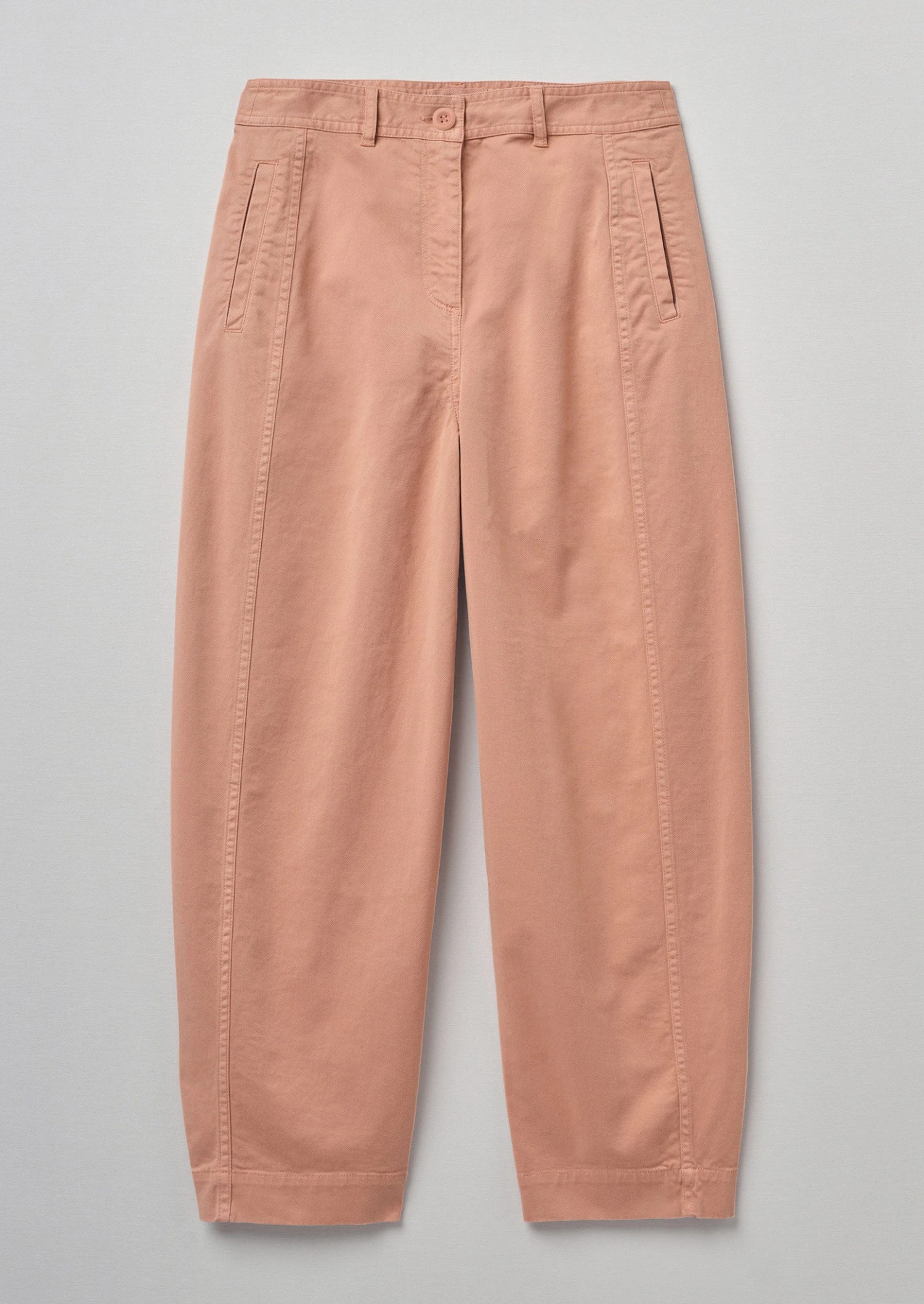 Flat Front Cotton Twill Trousers | Madder Rose 3 Flat Front Cotton Twill Trousers | Madder Rose