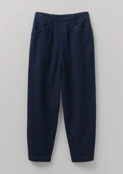 Alix Indigo Twill Trousers | Indigo