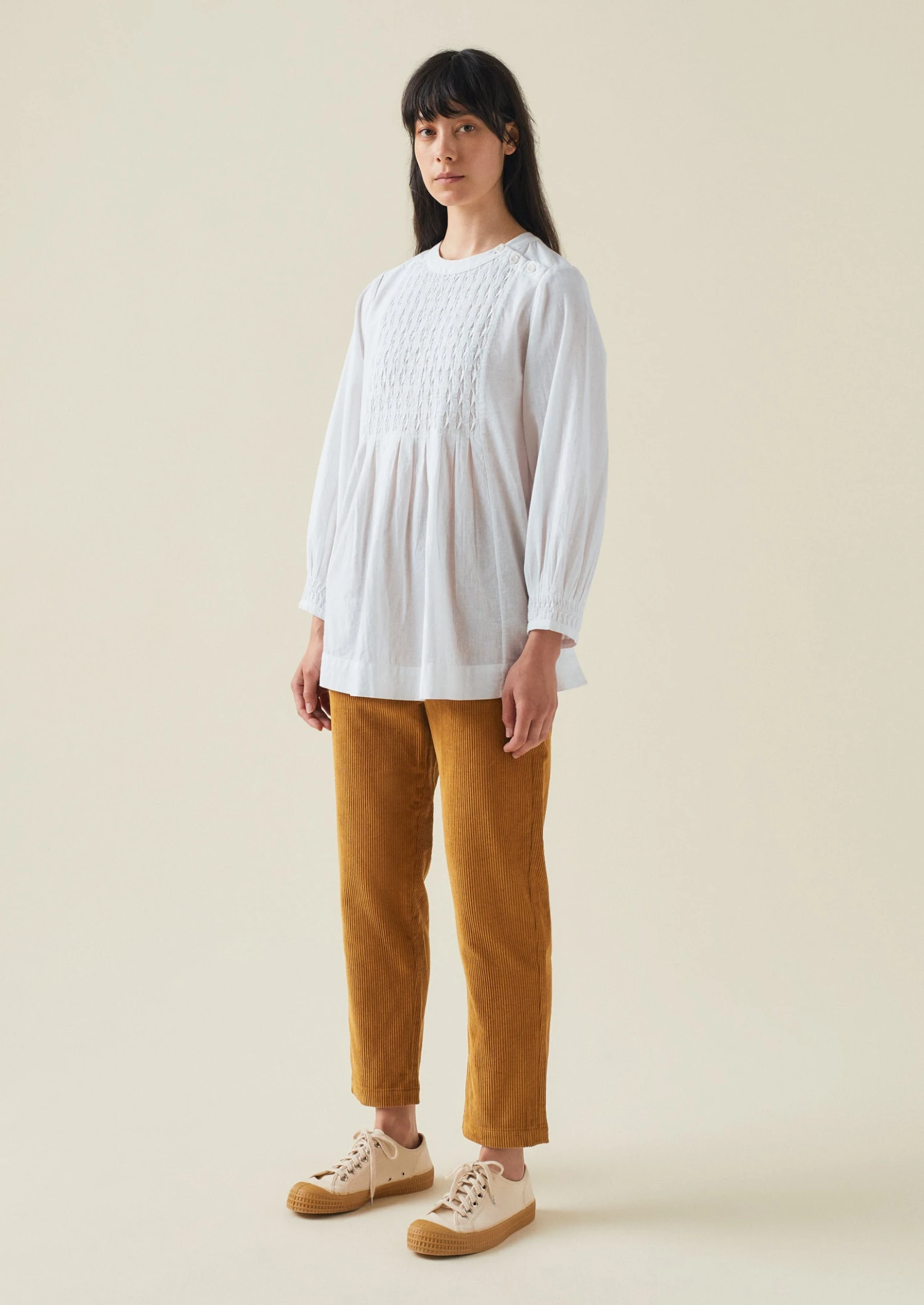Gabi Organic Cord Pull On Trousers | Toffee 4 Gabi Organic Cord Pull On Trousers | Toffee - Image 2