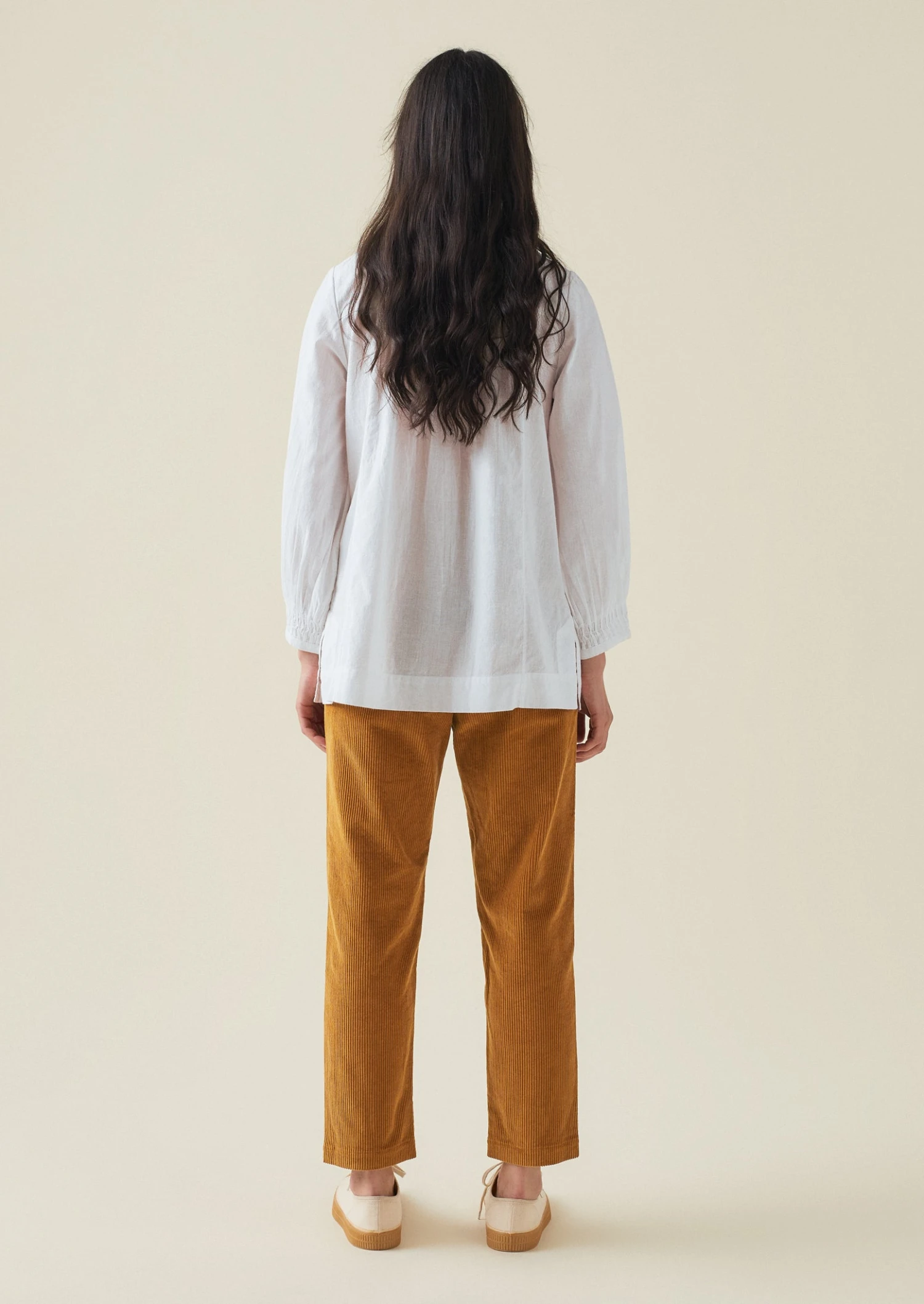 Gabi Organic Cord Pull On Trousers | Toffee 6 Gabi Organic Cord Pull On Trousers | Toffee - Image 4