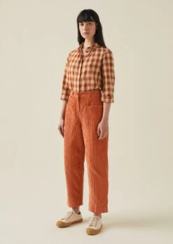 Panelled Organic Cord Trousers | Bridle -Falke Store WTRTW19 2