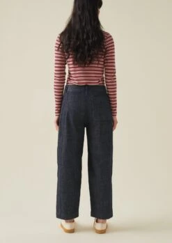 Panelled Organic Indigo Denim Trousers | Indigo 12 Panelled Organic Indigo Denim Trousers | Indigo -Falke Store WTRTW27 4