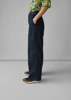 Flat Front Japanese Denim Trousers | Indigo 11 Flat Front Japanese Denim Trousers | Indigo -Falke Store WTRUS06 3