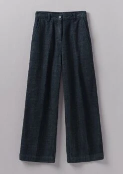Flat Front Japanese Denim Trousers | Indigo