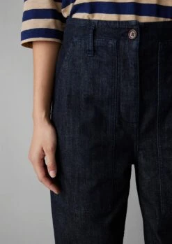 Indigo Denim Workwear Trousers | Indigo -Falke Store WTRUS07 4