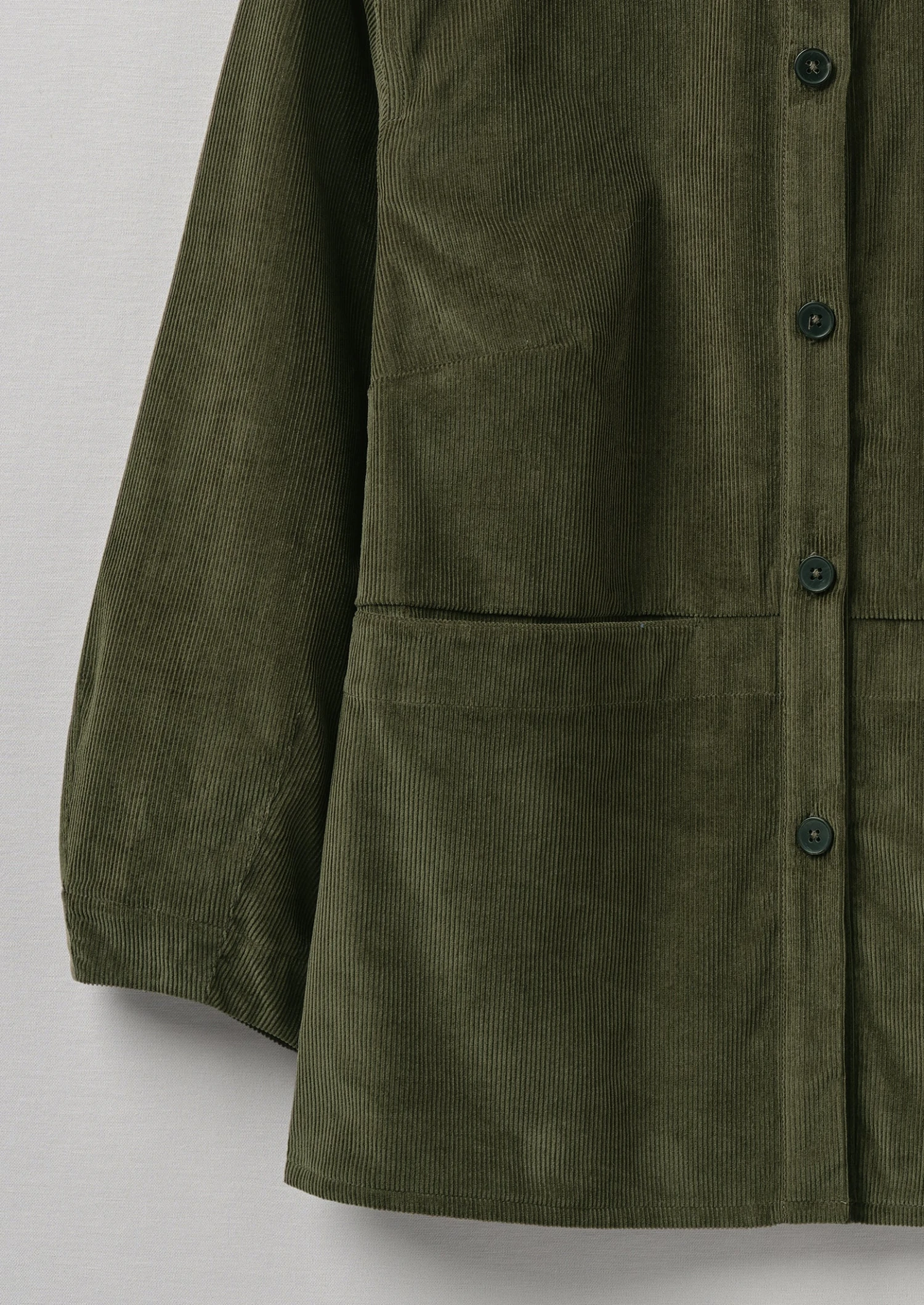 Front Pocket Soft Organic Cord Shirt | Tent Green 9 Front Pocket Soft Organic Cord Shirt | Tent Green - Image 7