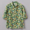Trailing Nasturtium Print Shirt | Garden Green -Falke Store WWTUS11 gardengreen 0