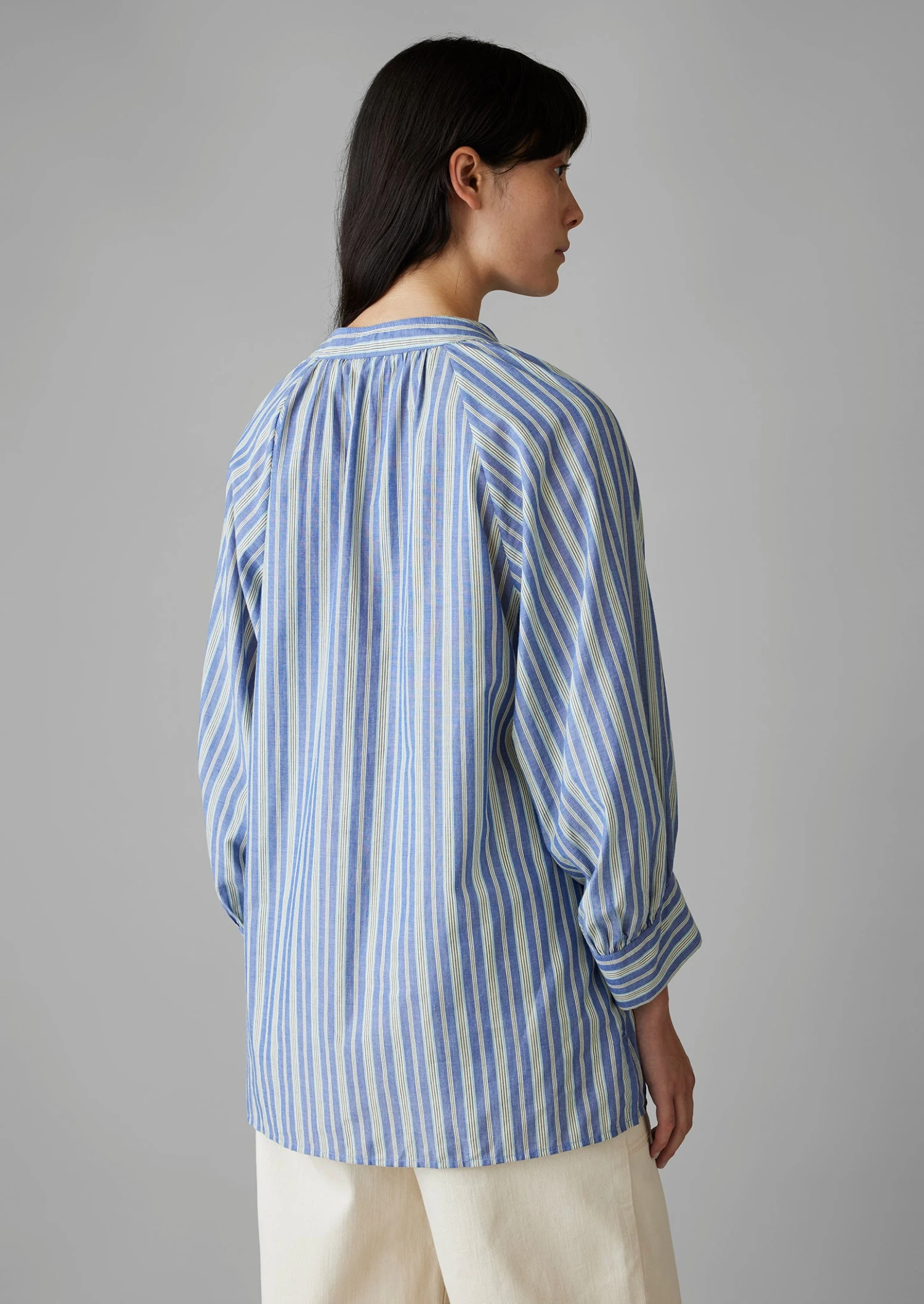Cotton Stripe Raglan Shirt | Myrtle 7 Cotton Stripe Raglan Shirt | Myrtle - Image 5