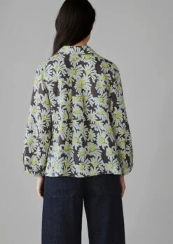 Patch Pocket Painted Daisy Shirt | Billi Flower Yellow -Falke Store WWTUS13 5