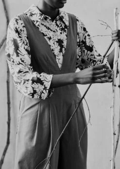 Patch Pocket Painted Daisy Shirt | Billi Flower Yellow -Falke Store WWTUS13 6