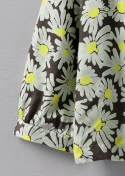 Patch Pocket Painted Daisy Shirt | Billi Flower Yellow -Falke Store WWTUS13 8