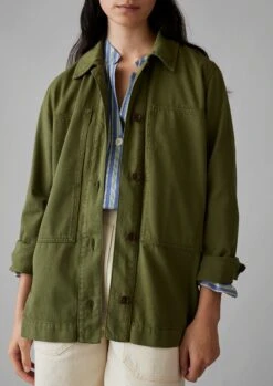 Garment Dyed Denim Shirt | Artichoke -Falke Store WWTUS23 8