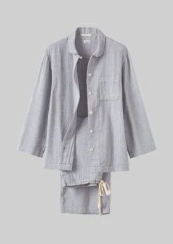 Ada Soft Double Cotton Pyjamas | Grey Melange