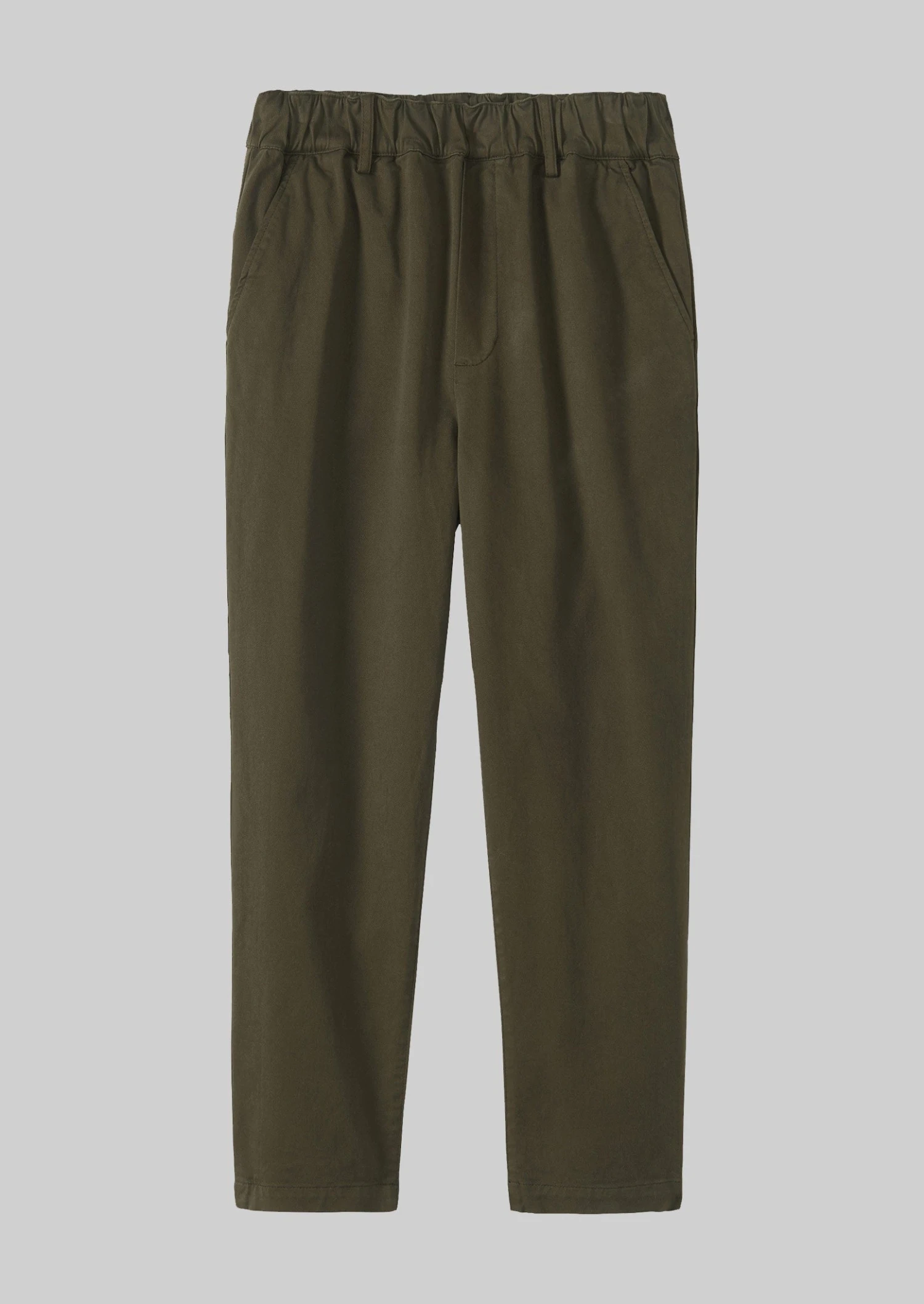 Gabi Cotton Pull On Trousers | Loden 3 Gabi Cotton Pull On Trousers | Loden