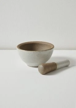 Leach Pottery Pestle And Mortar | Chalk -Falke Store pestle mortar