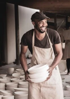 Wonki Ware White Wash Pudding Bowl | Natural/White -Falke Store wonki ware 8d2caf3d 186b 4d4c 9f65 e8db23e64c41