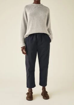 Gabi Cotton Pull On Trousers | Soft Black -Falke Store wtrqw26 2copy